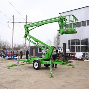 45ft 60ft 80ft Spider Man Lifting <strong>Equipment</strong> Articulated Electric Towable <strong>Boom</strong> Lift Elevator with Remote Control