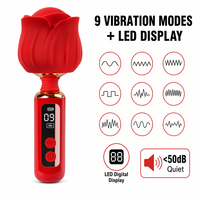 Vibrateur Rose avec écran LED, 9 modes de vibration, stimulateur clitoridien et du point G, jouets pour adultes, masseur pour femmes, CE RoHS
