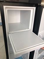 Refrigerador delgado para caravana de 150L, refrigerador para barco, 12 voltios, para coche, caravana, 12 V, congelador AC DC, refrigerador de doble uso para furgoneta