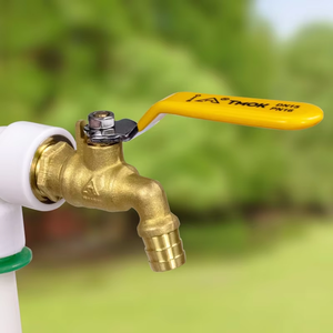 TMOK <span class=keywords><strong>pas</strong></span> <span class=keywords><strong>cher</strong></span> G1/2 "eau chaude en laiton robinet à tournant sphérique Type robinet d'eau Bibcock pour réservoir d'eau de jardin - Product Image 5