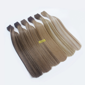 Extensions de cheveux humains russes vierges 100% naturels, de qualité supérieure, <span class=keywords><strong>XO</strong></span> Invisible Machine Double Weft Skin Weft Butterfly Weft avec trous - Product Image 4