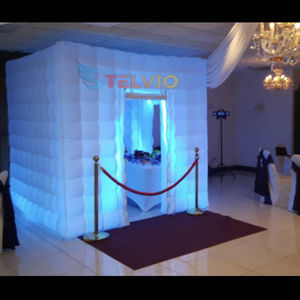 핫 세일 풍선 사진 부스 Led 빛 파티 텐트 8.2ftx8.2ft 결혼식 이벤트를 위한 풍선 360 동봉 사진 부스 - Product Image 6