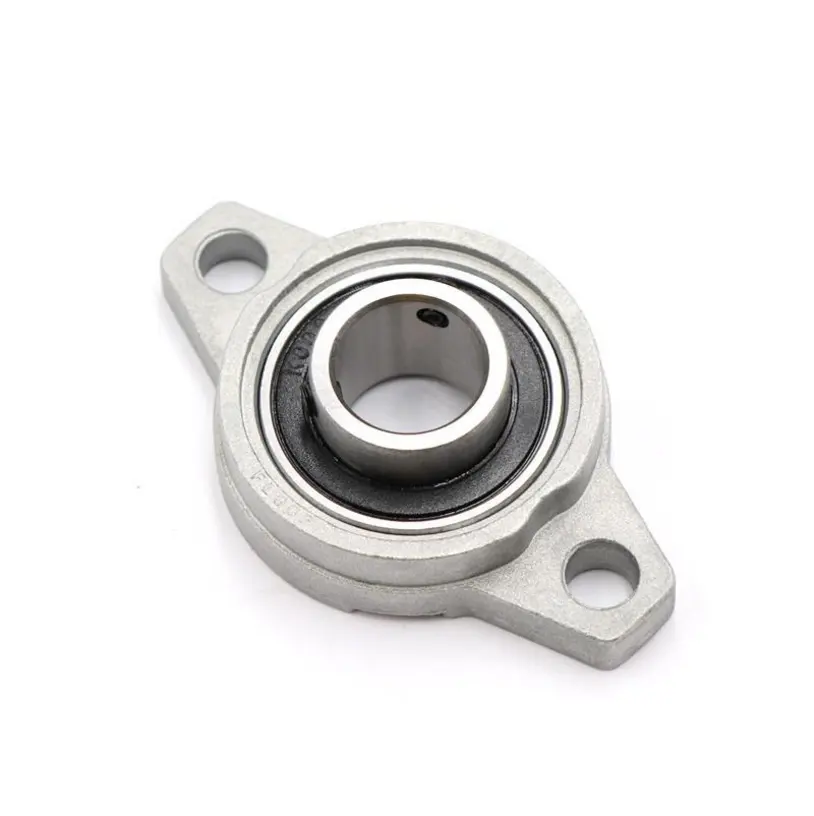 KFL series 12mm bore shatf KFL001 flange 2 bolts zinc alloy pillow block mounted holder support bearing for CNC machine