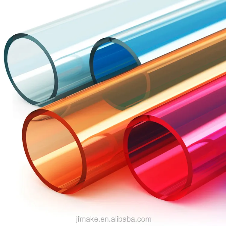 अनुकूलित आकार किसी भी रंग स्पष्ट पीसी PMMA एक्रिलिक ट्यूब