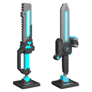 Lampe de nuit de style <span class=keywords><strong>épée</strong></span> à pixels LED Becho, <span class=keywords><strong>lanceur</strong></span> de balles molles pour enfants, jouets originaux, lampe d'ambiance de bureau détachable - Product Image 1