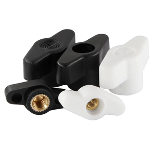 DIN934 1/4-20 Zoll M4 M5 M6 M8 Blind loch mit Innengewinde Z Typ Butterfly T Flügel Kunststoff griff Verriegelung Daumen knopf mutter Bergbau - Product Image 1