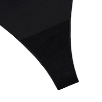 U334 Culotte tanga sportive invisible sans trace pour femme, avec logo personnalisé découpé au laser et boucle à double anneau