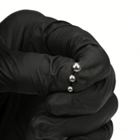 Bille de remplacement en titane ASTM-F136 Getta pour anneaux de langue à filetage interne 16G 18G de qualité implant G23, style unisexe