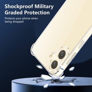 Para <span class=keywords><strong>Samsung</strong></span> <span class=keywords><strong>Galaxy</strong></span> A06 A16 S24 FE A54 <span class=keywords><strong>55</strong></span> Clear Soft TPU Absorción de golpes Flexible Gasbag Bumper Funda protectora para teléfono <span class=keywords><strong>a</strong></span> prueba de golpes - Product Image 3