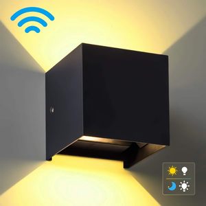 Applique murale en aluminium étanche à gradation pour éclairage LED moderne de couloir de cour de jardin extérieur d'hôtel - Product Image 2