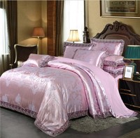 Drap de lit de haute qualité ensembles de housses de couette draps de luxe durables ensembles de literie en Satin pour Textile à la maison