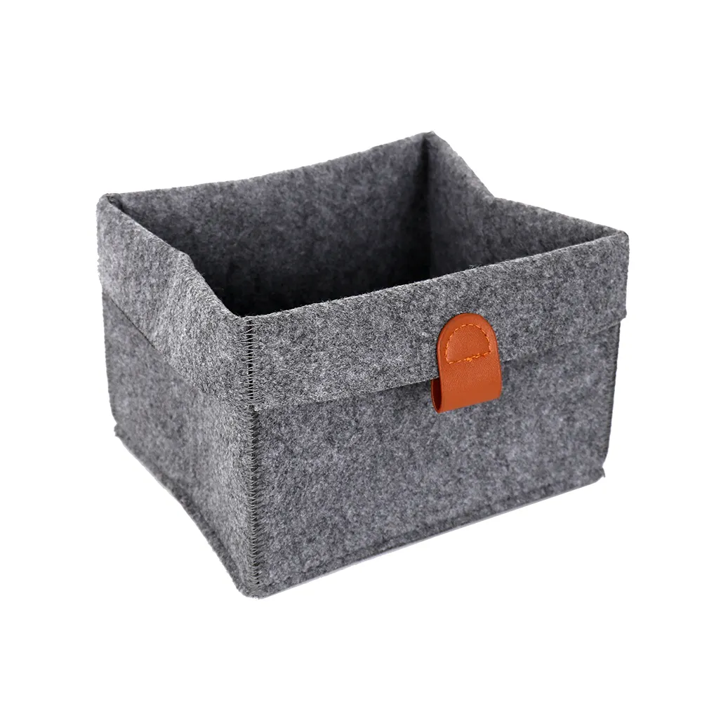 High Quality Foldable Felt Cloth Storage Cube Box Bin For Home Closet Organizer