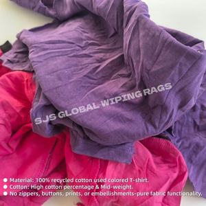 Trapos de limpieza de camisetas de algodón 100% de colores mezclados, con gran absorción de aceite y agua, 10 kg - Product Image 4