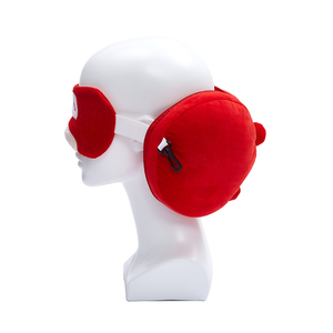 Cartone animato cuscino da viaggio per dormire Maschera per occhi aereo treno con testa morbida animale gatto - Product Image 3