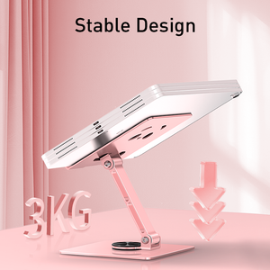 <span class=keywords><strong>Support</strong></span> de tablette pour ordinateur de <span class=keywords><strong>bureau</strong></span>, rotation à 360°, <span class=keywords><strong>support</strong></span> pliable pour tablette, compatible avec iPad iPhone 18 Duo - Product Image 3