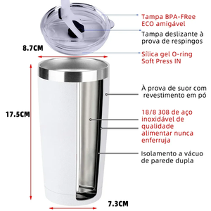 Cenron Stainless Steel Tumbler 20oz Vacuum Insulated Camping Travel <b>Mug</b> Eco-Friendly Pink with Gift <b>Box</b> Minimalist Design - Product Image 2