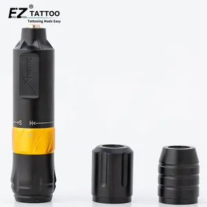 Tato EZ Avant Flex lembut Hit keras disesuaikan Coreless Motor mesin tato pena dengan 2 grip ekstra