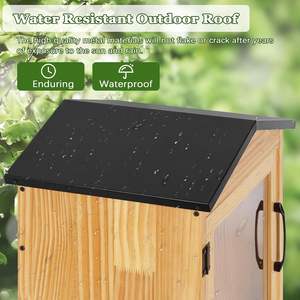 Venta al por mayor pequeña biblioteca caja de madera al aire libre impermeable caja de libros gabinete de madera <span class=keywords><strong>para</strong></span> compartir libros - Product Image 4