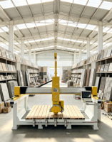 Scie à pont 4 axes ZEUS 4+2 CNC pour la découpe de pierre, machine de façonnage et de perçage de marbre, granit et carrelage, avec moteur, boîte de vitesses et pompe personnalisables