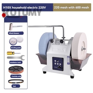 Nouvelle machine à aiguiser électrique à double roue, petite meuleuse à couteaux domestique refroidie à l'<span class=keywords><strong>eau</strong></span>, 220V - Product Image 1