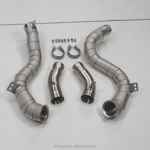 ราคาโรงงานสำหรับท่อไอเสีย Mercedes-Benz GLC63 GLC63S AMG 4.0T พร้อมแผ่นกันความร้อน OEM สแตนเลส (2016-2022) - Product Image 4