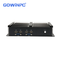 Mini PC Industrial Multi-COM Core i7-8550U 6*RS232 sin Ventilador para Control de Automatización 7200u 7100u 8250u