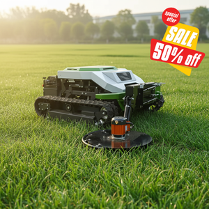 free shipping CE EPA 900mm crawler tracked remote mower 452cc engine grass cutter commercial slope garden machine - Product Image 1