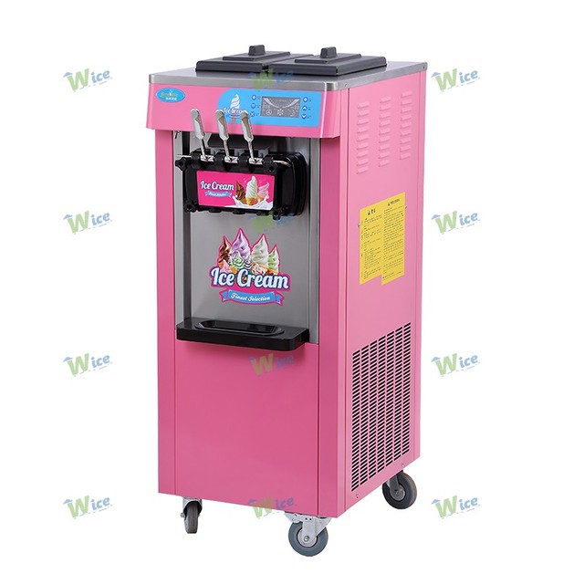 With Pre Cooling Automatic 3 Flavors Soft Serve Ice Cream Making Commercial Ice Cream Machine for Business Ice Cream Truck