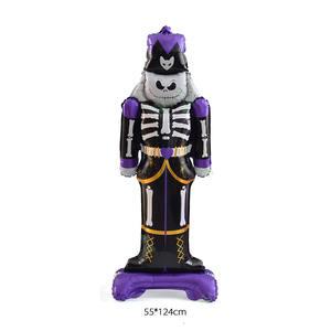 Halloween Cour Décorations Extérieures Squelettes Ballons Citrouille Fantôme Crâne Mylar Ballons en Feuille - Product Image 5