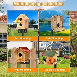 Регулируемая опора для птичьего домика JH-Mech, 80 дюймов, универсальная опора для кормушек для птиц, простая установка, опора для кормушек из углеродистой стали - Product Image 2