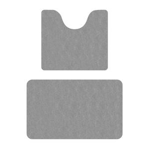 Tapis de bain en terre de diatomées en forme de U, rectangulaire, absorbant, antidérapant, design minimaliste pour salle de bain et toilettes - Product Image 3