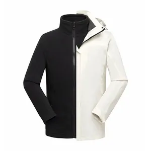 Men's winter thick velvet windbreaker high quality men's waterproof jacket ladies ski special suit