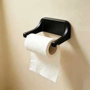 Toilet <b>Paper</b> Holder Self Adhesive Wall Mount Plastic Minimalist Design For Bathroom <b>Kitchen</b> - Product Image 2