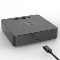 Nieuwe Mal Hotel 15W 3 In 1 Digitale Klok Draadloos Opladen Voor Slaapkamer Bed Bureaublad Wekker Draadloze Oplader