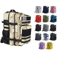 Tas taktis harga pabrik, ransel sistem Molle tahan air 50l, perlengkapan berkemah mendaki luar ruangan