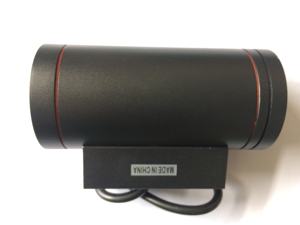 LED 6W esterno esterno nero IP65 perimetrale rotondo applique da parete con cornice a forma rotonda - Product Image 3