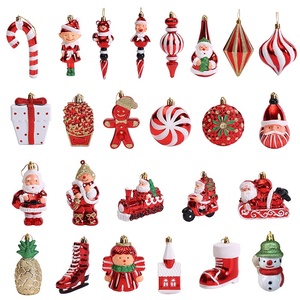 Fournisseur de décorations de Noël YY, Père Noël en verre soufflé à la main avec boîte cadeau, ornements suspendus, décorations de fête - Product Image 4