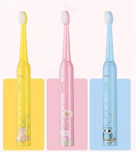 Brosse à dents pour enfants en plastique écologique à poils souples avec manche à motif de dessin animé, brosse à dents et dentifrice tout-en-un pour bébés - Product Image 2