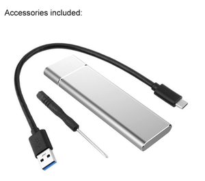 กล่องใส่ SSD แบบ Type-C to NVMe M.2  วัสดุอะลูมิเนียม  USB 3.1  สำหรับแล็ปท็อปและเดสก์ท็อป - Product Image 2