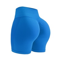 Custom logo dames sport fitness shorts met scrunch butt en buikcontrole, kleurafstemming, korte leggings, huidvriendelijke yogashorts
