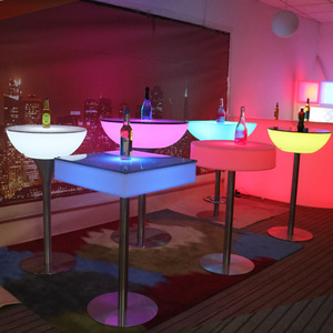 LED Light-Up Cao <span class=keywords><strong>Bar</strong></span> bảng đầy màu sắc Cocktail bảng với thanh vuông đa năng cho nhà bếp ngoài trời ăn uống sử dụng - Product Image 3
