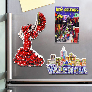 <b>Personalised</b> Logo Resin Sea World 3D Fridge Magnet <b>Stickers</b> Mid Century Modern Eco-Friendly Waterproof Strong Magnetic Tourist - Product Image 2
