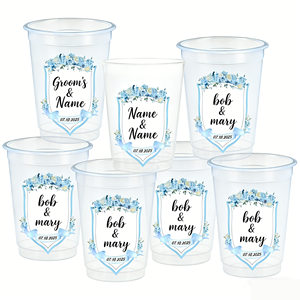 Gobelets personnalisés 350 ml à changement de couleur, 16 oz, 22 oz, en plastique, avec logo personnalisé, pour stades, fêtes, mariages, cadeaux pour la mariée - Product Image 1