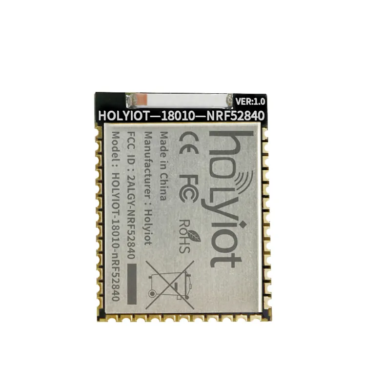 Nrf52840 Ble โมดูล Iot โซลูชั่น Ble 5.3โมดูลบลูทูธเครื่องส่งสัญญาณและตัวรับสัญญาณโมดูล