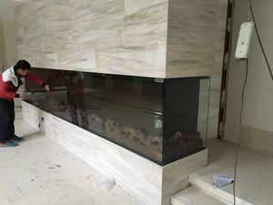 <span class=keywords><strong>Cheminée</strong></span> <span class=keywords><strong>électrique</strong></span> encastrée moderne <span class=keywords><strong>haut</strong></span> <span class=keywords><strong>de</strong></span> <span class=keywords><strong>gamme</strong></span> <span class=keywords><strong>de</strong></span> 2000 mm, vue double face, flammes multicolores, utilisation hôtelière, télécommande, réglable en anglais - Product Image 6