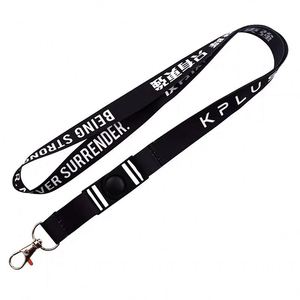 QM Custom Logo Eco-Friendly Durable Water Resistant Soft Fashionable ID Card Holder <b>Lanyards</b> Plain Polyester Neck Strap - Product Image 3