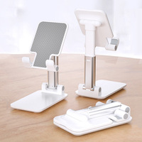 Support de téléphone pliable télescopique réglable en ABS pour table, accessoires portables pour téléphone portable, support de bureau pour vidéo mobile