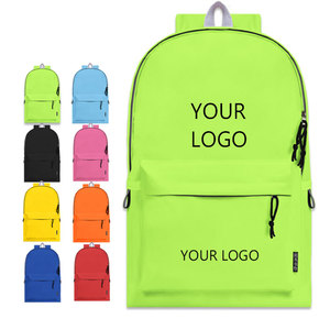Custom Logo Fashion Waterproof Zipper Unisex Polyester 20-38L Kids Teenager <b>Student</b> School <b>Backpack</b> - Product Image 3