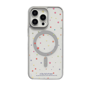 Funda para iPhone 17 Pro Max, Acrílico Magnético Mate, Diseño de Estrellas Pequeñas en Pantalla Completa, Orificio Grande, Antigolpes - Product Image 6