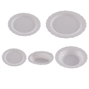 Placas biodegradables de plástico con compartimiento para llevar, placas compactas fuertes, redondas, reciclables, divididas, biodegradables, 100% - Product Image 5